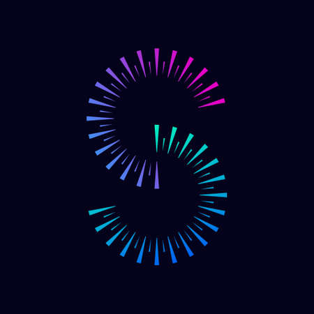 spark letter S logo vectorのイラスト素材