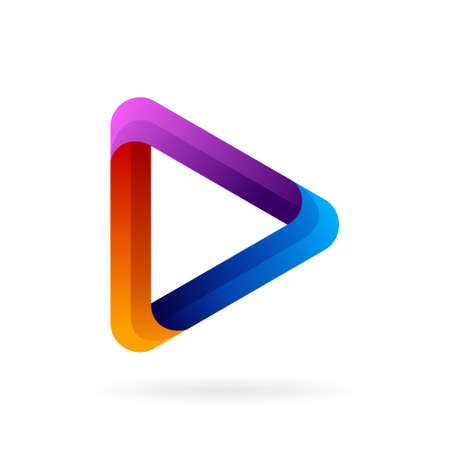 arrow media vector iconのイラスト素材