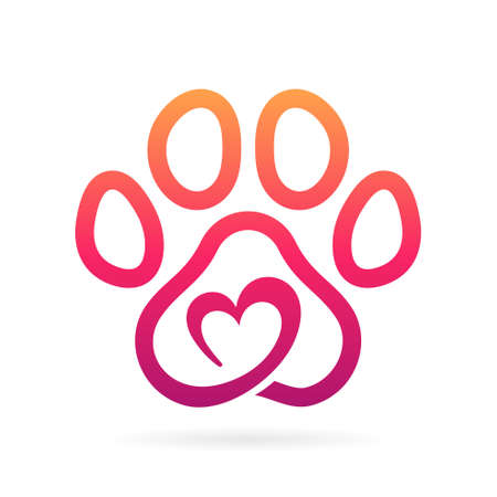 animal lovers logo vector symbolのイラスト素材
