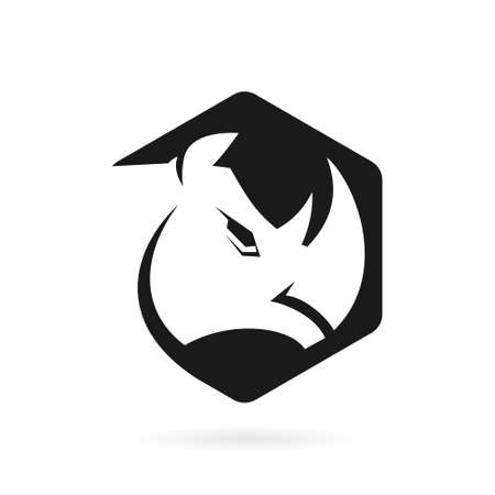 rhino box logo vector symbolのイラスト素材