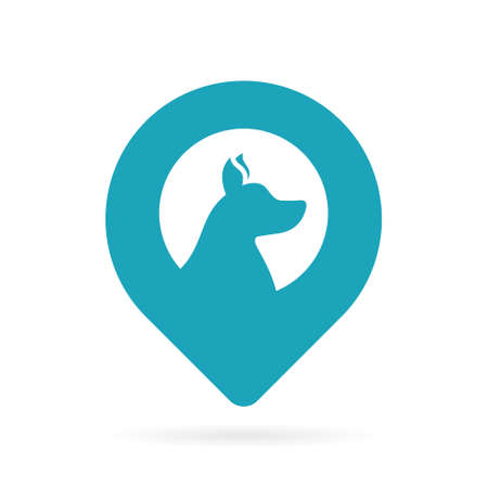 dog position logo vector symbolのイラスト素材