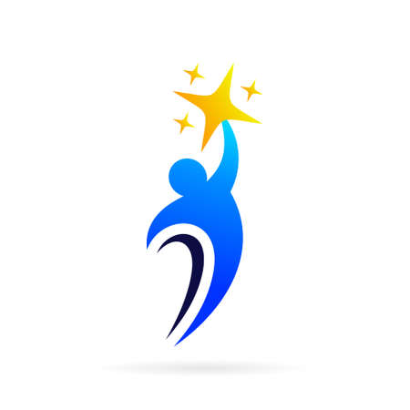 kids star vector logo designのイラスト素材