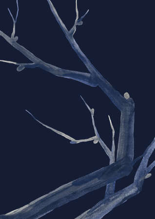 Billboard blank, posters. For business and culture. The style is Glasmophism. Batik - fabric painting. blue. A4 size.の写真素材