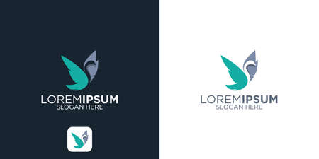 Luxury and Elegant Swan logoのイラスト素材