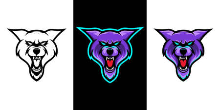 Cannabis and bear logo and brand identity designのイラスト素材