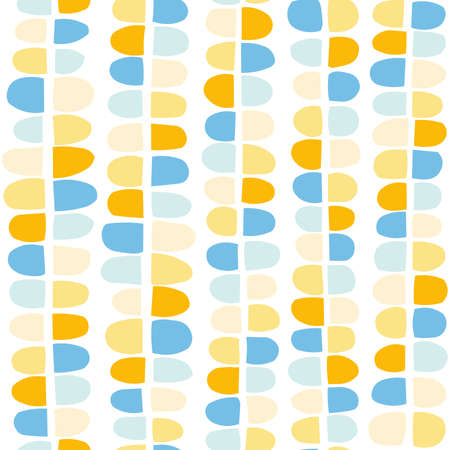 Colourful hand drawn abstract seamless pattern vector 130519(05) - Five coloursのイラスト素材