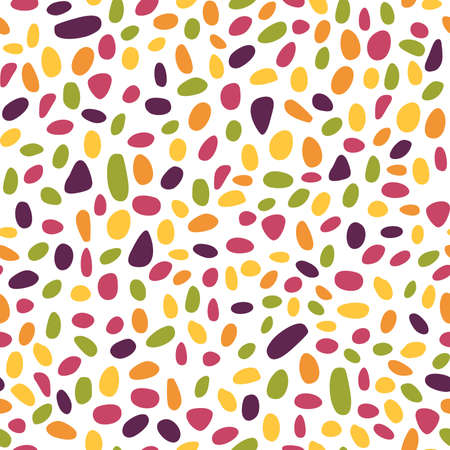 Abstract Pebble Terrazzo Pattern. Seamless vectorのイラスト素材