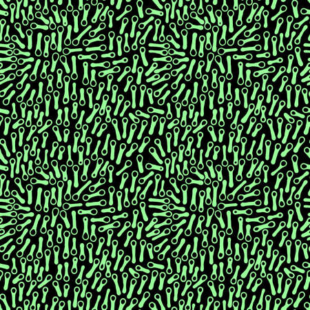Abstract Shapes Pattern 270919 - Mint Green on Black - Seamless abstract pattern made up of hand drawn digital brush strokes.のイラスト素材
