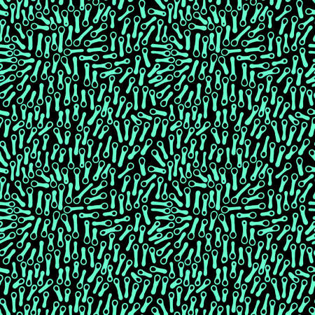 Abstract Shapes Pattern 270919 -Turquoise on Black - Seamless abstract pattern made up of hand drawn digital brush strokes.のイラスト素材