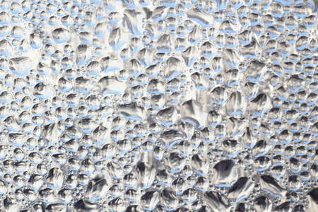 Close-up of Condensation on a Windowの写真素材