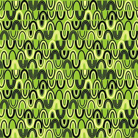 Crescent/Arch Shape Abstract Patternのイラスト素材