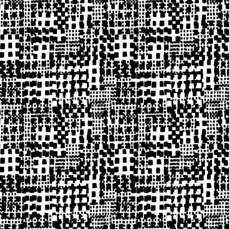 Abstract Seamless Grunge Texture Pattern (4up) - Black and Whiteのイラスト素材