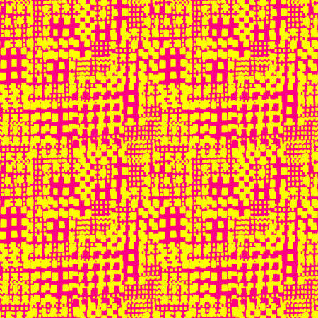 Abstract Seamless Grunge Texture Pattern (4up) - Yellow and Redのイラスト素材