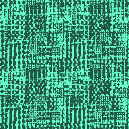 Abstract Seamless Grunge Texture Pattern (4up) - Turquoise and Dark Greenのイラスト素材