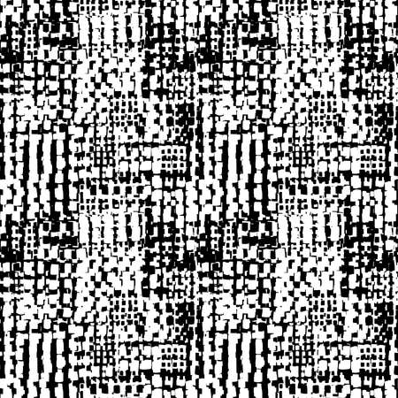 Abstract Seamless Grunge Texture Pattern (4up) - White and Blackのイラスト素材