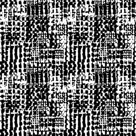 Abstract Seamless Grunge Texture Pattern (4up) - Black and Whiteのイラスト素材