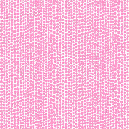 Blotchy inky Spots Seamless Pattern (Four Tiles) - Pink on Whiteのイラスト素材