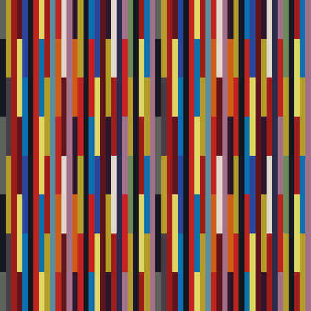 Alternating colour stripes patchwork in seamless patternのイラスト素材