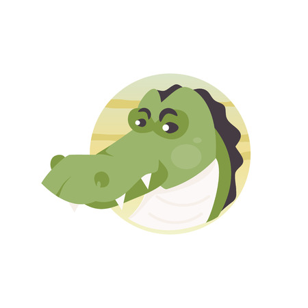 Crocodile head vectorのイラスト素材