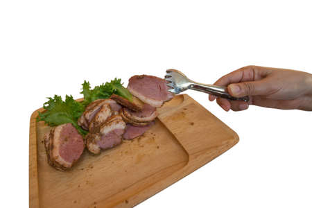 Duck Breast Slice. Tasty and nutritiousの写真素材