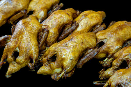 Spiced duck, (Thai name call Pedpalow) at morning in the market.の写真素材