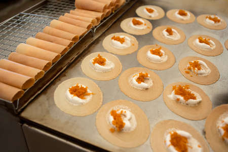 Thai Style Crispy Tart, Thai sweetmeat or Thai Pancake