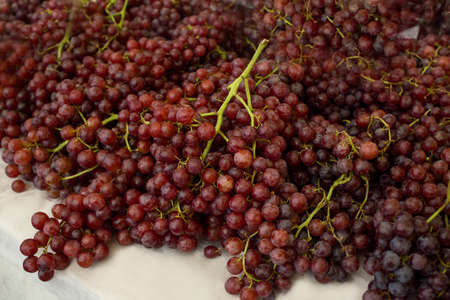 Healthy fruits Red wine grapes texture background