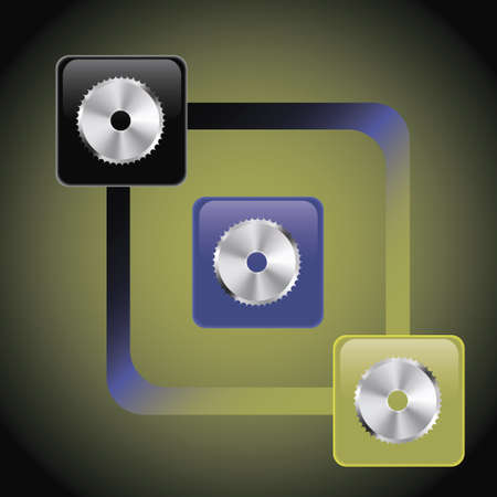 button circular sawのイラスト素材