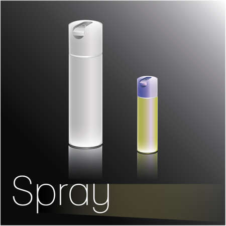 aerosol spray advertising illustration template for airbrushingのイラスト素材