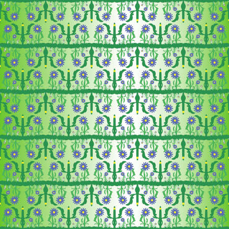 9 Blue Flowerのイラスト素材