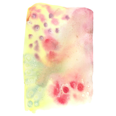 Watercolor background. Red and yellowの写真素材