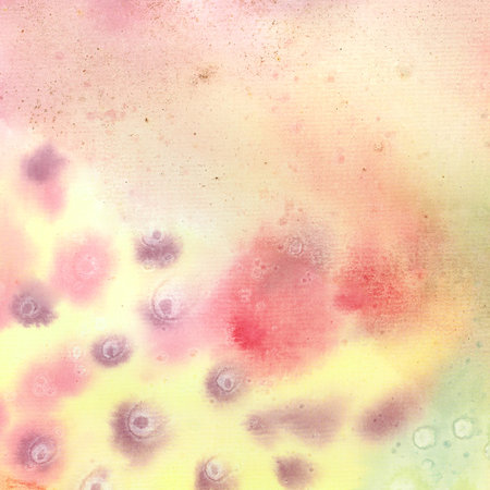 Watercolor background. Red and yellowの写真素材