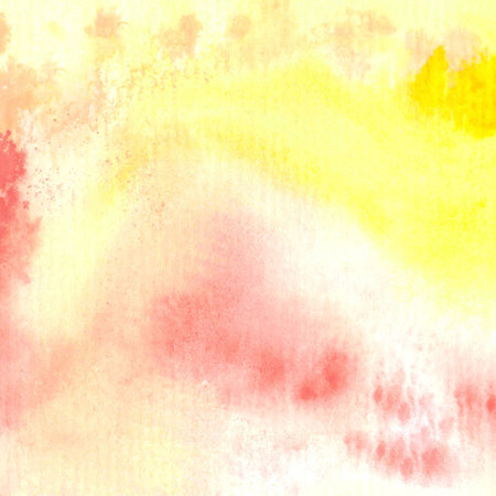 Watercolor background. Red and yellowの写真素材