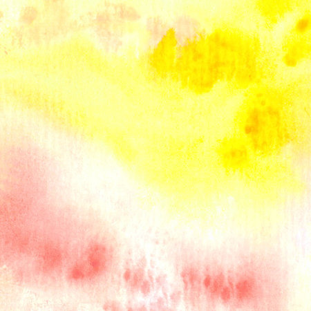 Watercolor background. Red and yellowの写真素材