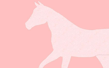 Pink Horseの写真素材