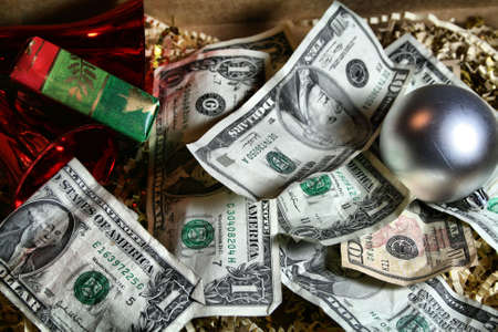 Christmas cashの写真素材