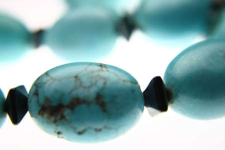 Closeup Turquoise Beadsの写真素材