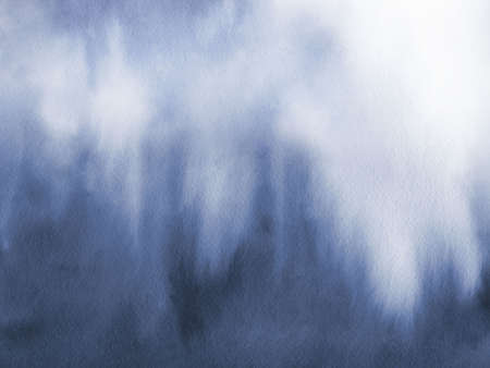 Abstract navy blue background. Watercolor blur on white.の写真素材