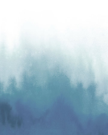 Abstract blue watercolor gradient background. Watercolour aquamarine blur art.の写真素材