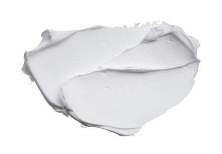 smear paint of cosmetic products on a white backgroundの写真素材