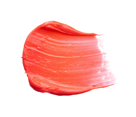 smear paint of cosmetic products on a white backgroundの写真素材