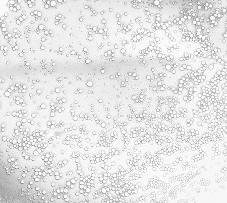 aerial cosmetic face care foam on a white background