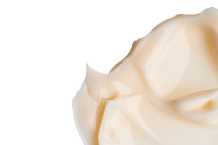 smear paint of cosmetic products on a white backgroundの写真素材