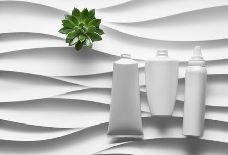 Beautiful format poster with Smooth Grey Waves abstract background with grayish tonalities, with...
