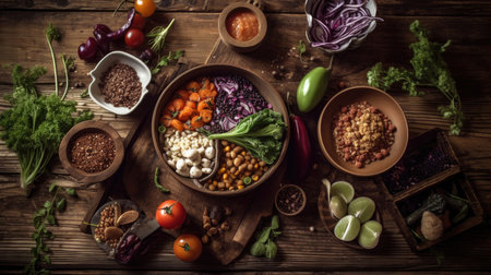 A collection of healthy food items including fruits, vegetables, and lean protein sources, arranged on a white background. These foods are great for a heart-healthy, cholesterol-lowering, and diabetes-friendly diet. Perfect for health and nutrition concepts.の素材