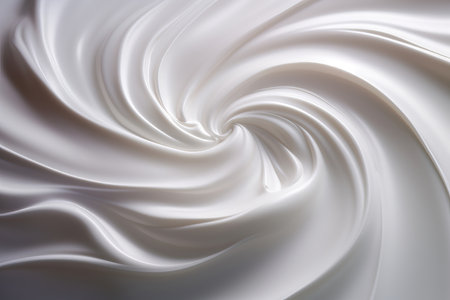 This alluring image features a white lotion beauty skincare cream with a luxurious and inviting texture, set against a clean and sophisticated background. The image serves as a perfect cosmetic product background, showcasing the elegance and effectiveness of the skincare cream. The white color conveys purity and simplicity, making it ideal for a wide range of beauty-related projects. Perfect for illustrating skincare products, cosmetic advertising, beauty routines, and the essence of effective skincareの素材