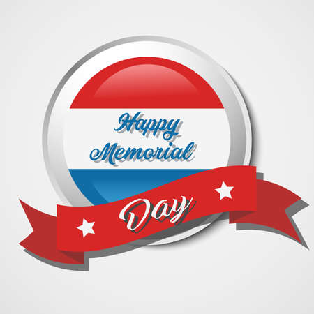 Happy Memorial Day banner. Vector illustration.のイラスト素材