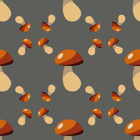 Pattern with mushroom.Vector illustration for web.のイラスト素材