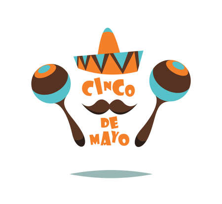 Cinco De Mayo.Vector illustration for web.Cartoon style.