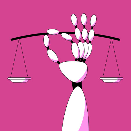 ai, ai ethics, artificial, artificial intelligence, background, balance, computer, court, crime, criminal, cyborg, design, digital, disruptive, equilibrium, ethical, ethical, ethics,のイラスト素材